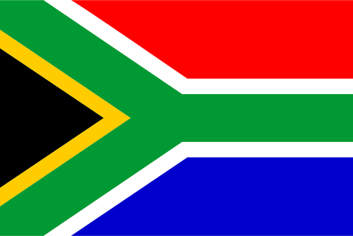 Vlajka Jižní Afrika vektorový obrázek