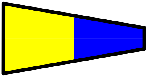 Vektorgrafikk signal ukrainske flagg