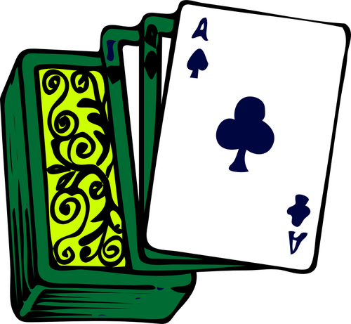 Poker kort däck vektor ClipArt