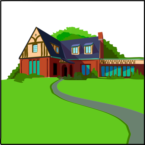 Country house vector image