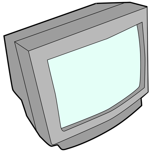 Vector graphics CRT computer monitor