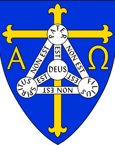 Vektor-Bild des Wappens der anglikanischen Diözese von Trinidad