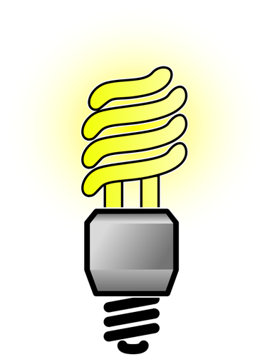 Imagem de vetor de lâmpada de poupança de energia