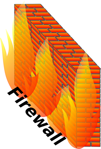 Culoare firewall vector illustration