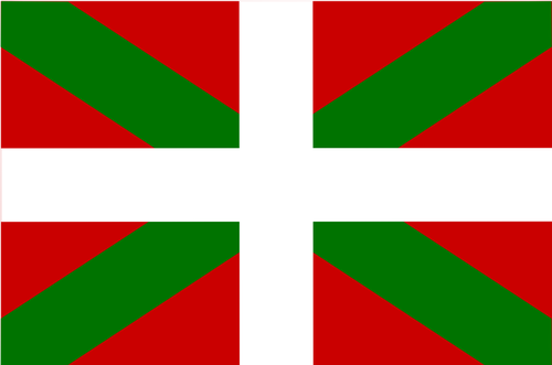 Flagge des Baskenlandes Vektor-Bild