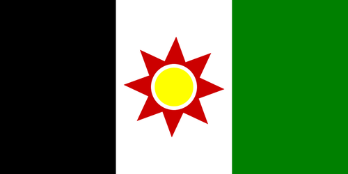 Bandeira de imagem vetorial de Iraque 1959-1963