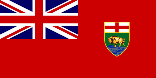 וקטור תמונה של דגל מניטובה