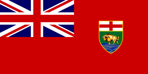 Vector afbeelding van vlag van Manitoba