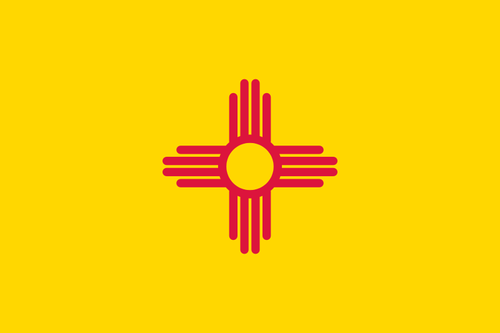 Vektor flagga New Mexico