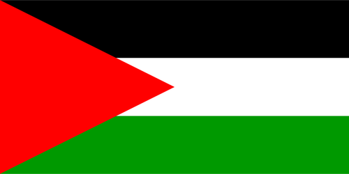 Bandeira da Palestina vector clipart