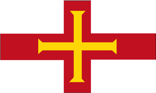 Flagga Guernsey vektorformat