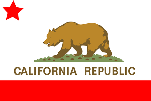 California Staatsflagge Vektor