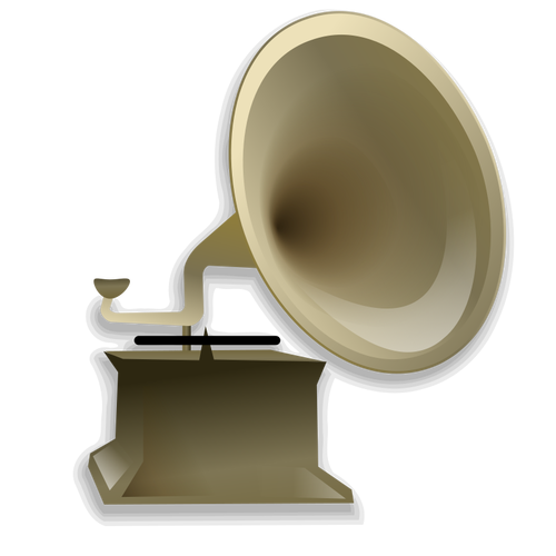 Gramophone vektor ilustrasi