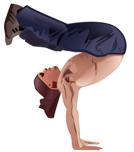 Handstand vector illustraties