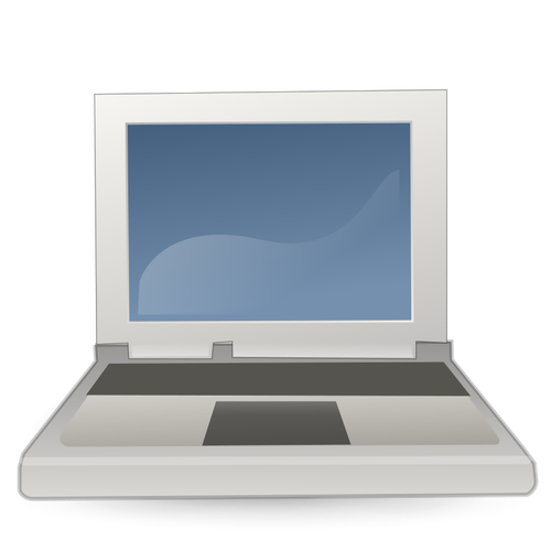 Färgbild laptop ikonen vektor