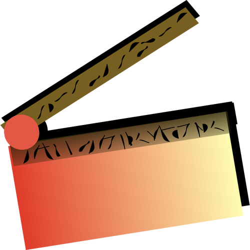 Rote Clapeprboard-Vektor-Bild