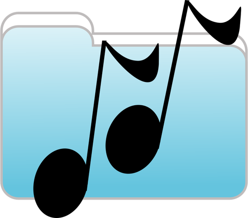Ilustrasi vektor lucu musik catatan
