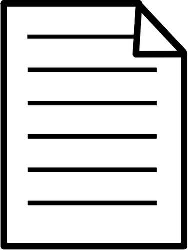 Clipart vetorial de ícone de papel de copiadora