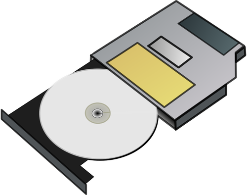 Slanke CD station vectorillustratie