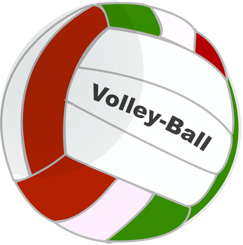 Volleyball ball vector drawing