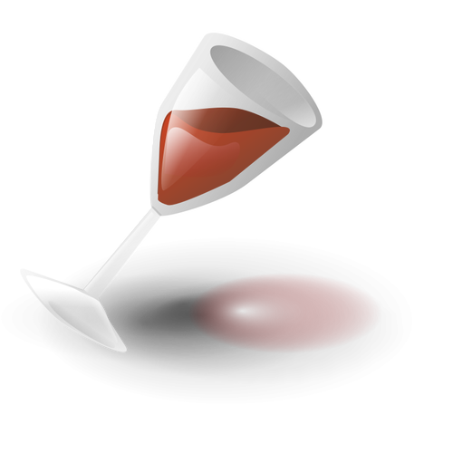 Illustrazione vettoriale di bicchiere di vino