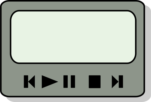 Vector afbeelding van zinf audio speler