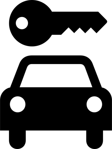 賃貸料車ベクトル アイコン イメージの反転