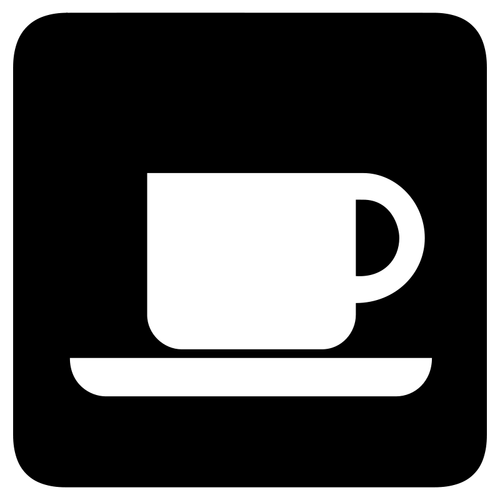 Ícone de vetor para café
