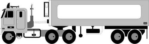 Vector de la imagen del carro móvil combustible del envase