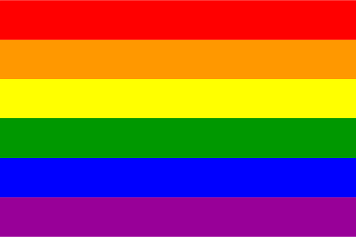 Gay pride -lippu vektorimuodossa