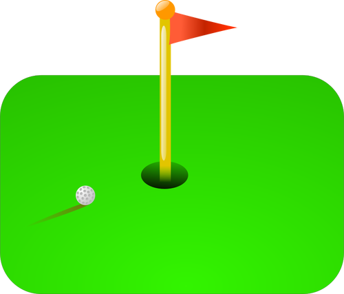 Flaga Golf wektorowych ilustracji