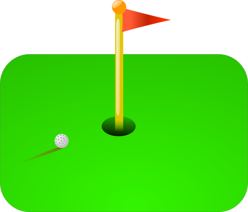 Golf flagg vektor illustrasjon