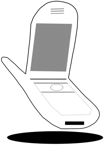 Mobile phone vector clip art