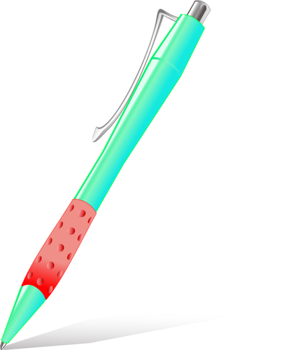 Image vectorielle stylo brillant rouge