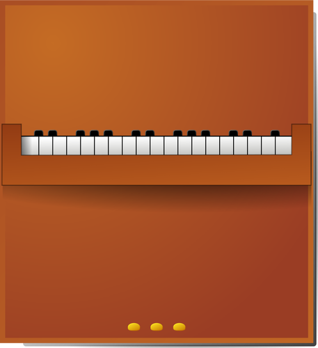 Vector drawing of a piano