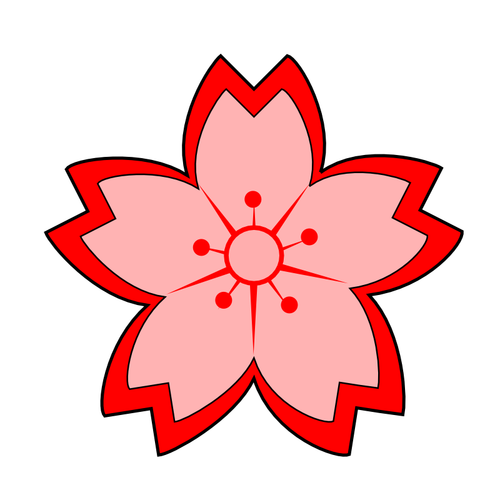 Sakura-Blume-Vektor-Bild