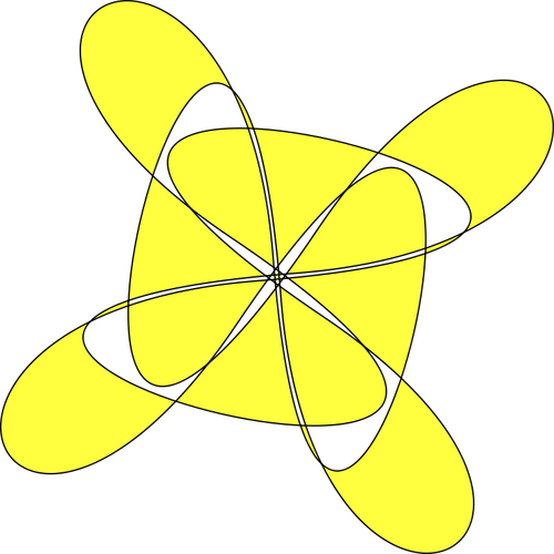 Gelbe Muster-Vektor-Bild