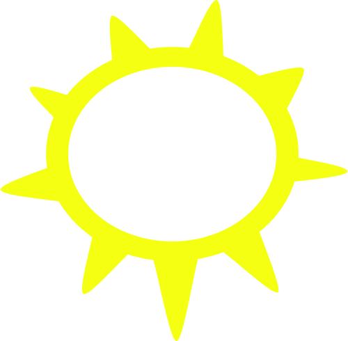 日当たりの良い天気シンボル ベクトル画像