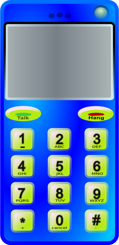 Imagen vectorial simple teléfono celular