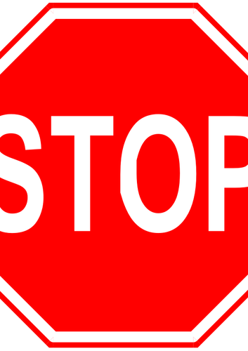 Señal de stop gráficos vector de la imagen