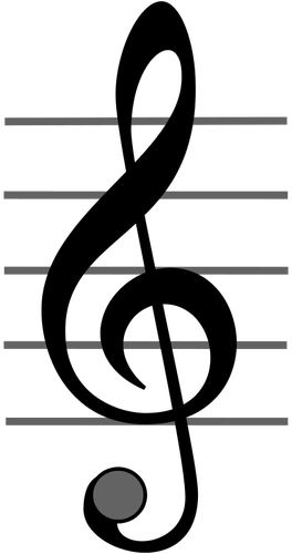 Immagine vettoriale TREBLE clef