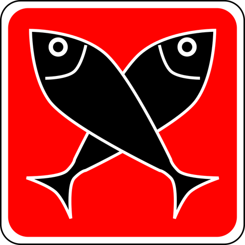 Apostelen Andrew fisk symbol vector illustrasjon