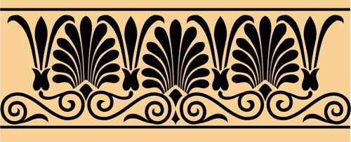 Kreikkalainen antiikkinen banneri koristelu vektori kuva