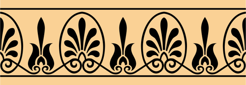 Griekse arabesque decoratie vector afbeelding