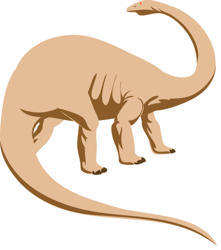 Brontosaurus vector illustraties