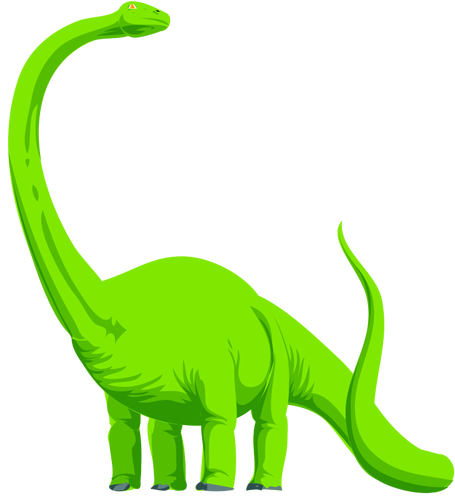 Imagen de vector de dinosaurio verde