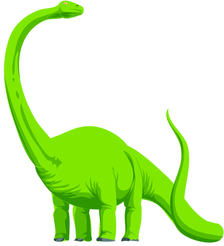 Grüne Dinosaurier-Vektor-Bild