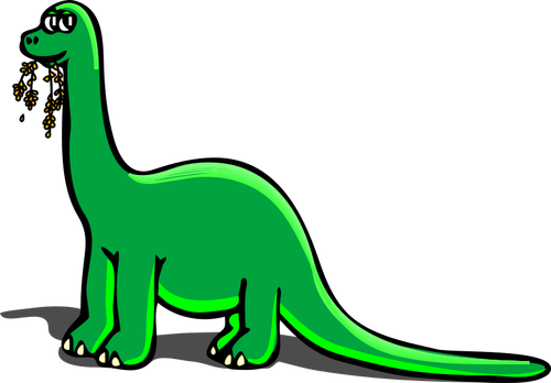 Cartoon vector illustraties van dinosaur