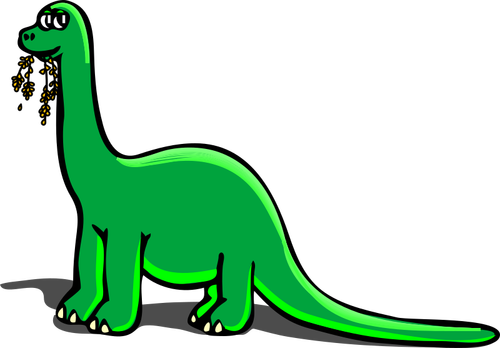 Desenhos animados vector clipart de dinossauro