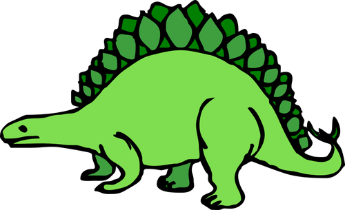 Векторное изображение коренастый динозавра